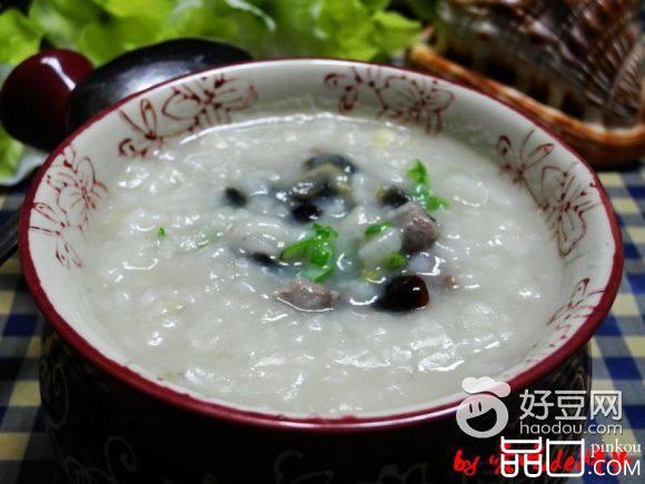 皮蛋牛肉香米粥