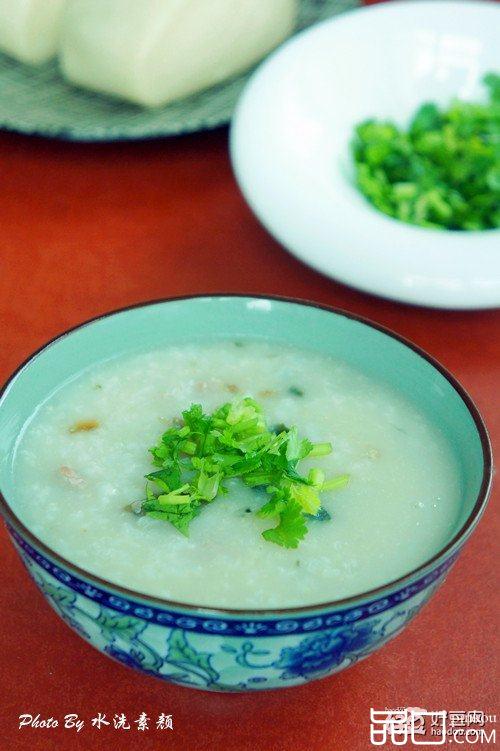 皮蛋肉丝粥