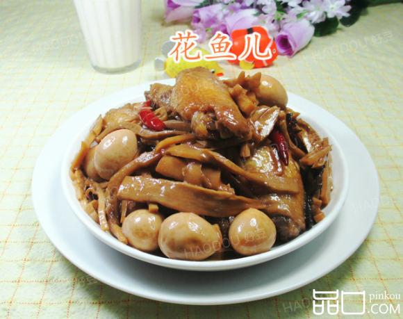 鹌鹑蛋水笋烧中翅