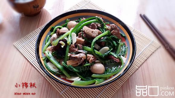 油麦菜清炒鹌鹑蛋