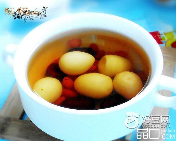 枸杞红枣鹌鹑蛋汤