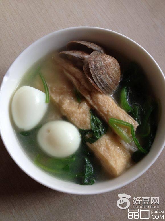油豆条蛤蜊面