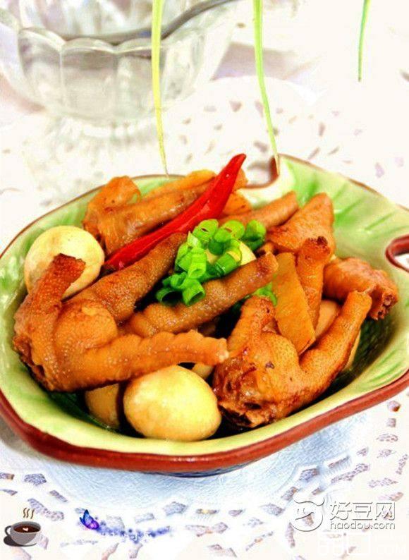 鹌鹑蛋烧鸡爪