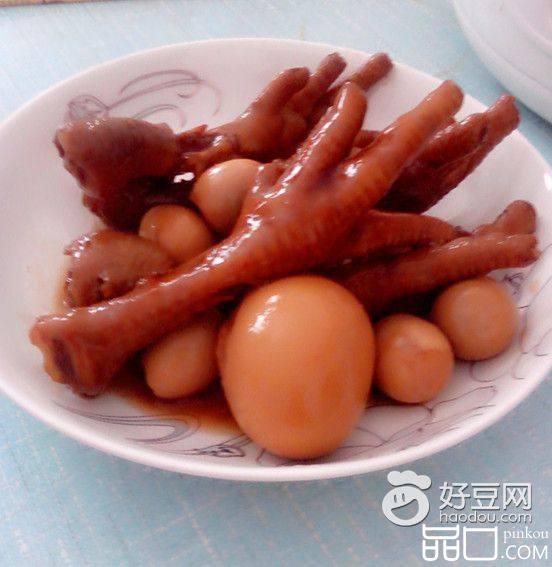 卤鸡爪鹌鹑蛋