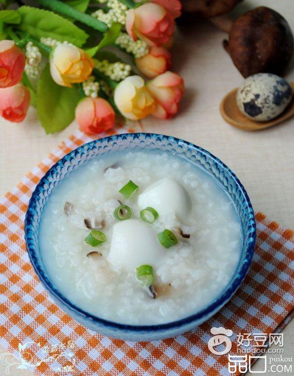 香菇鹌鹑蛋粥