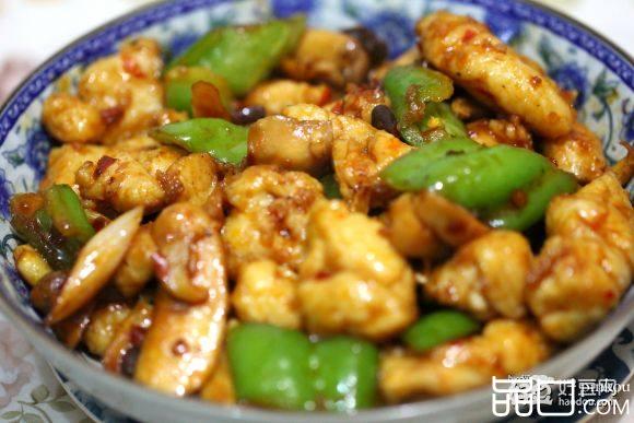青椒鲍菇鱼块