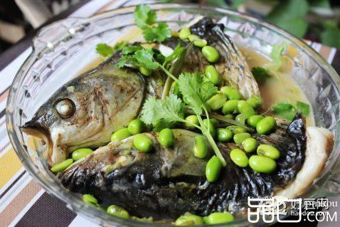 鲜黄豆焖鱼