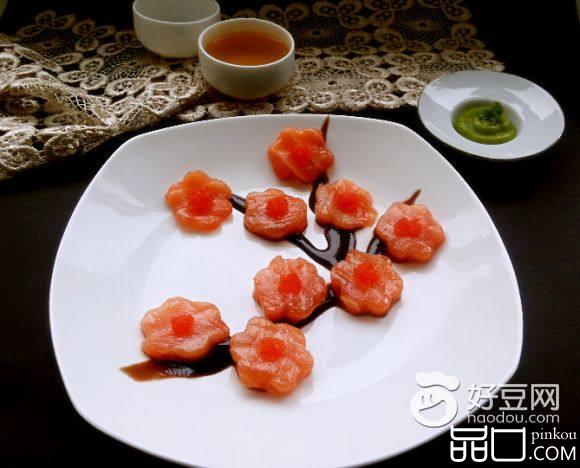 梅花三文鱼刺身