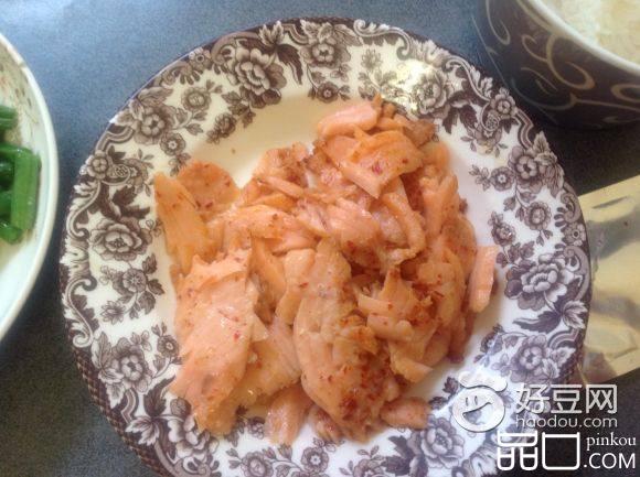 油煎三文鱼肉
