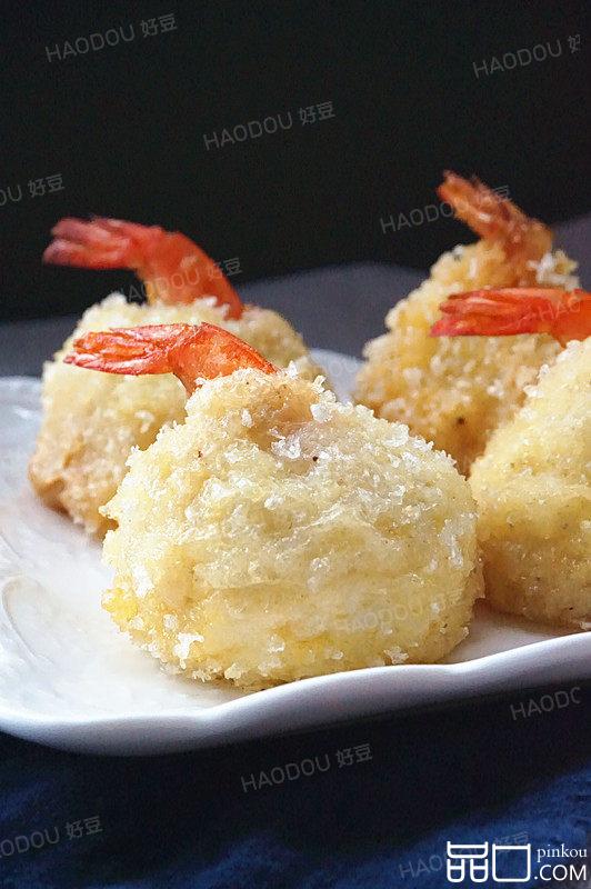 土豆泥虾球
