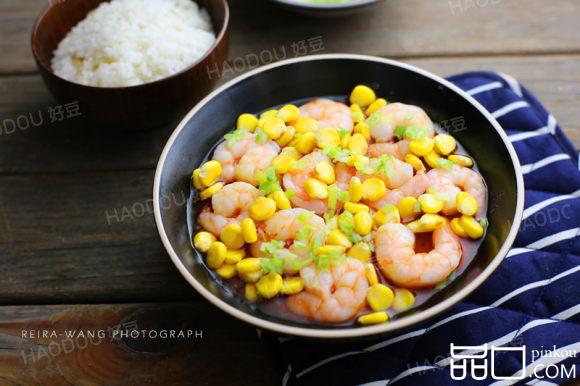 虾仁玉米蒸蛋