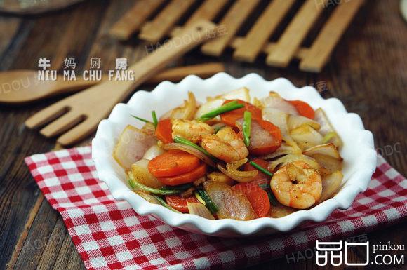 胡萝卜虾仁小炒
