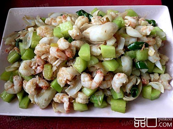 百合炒虾仁