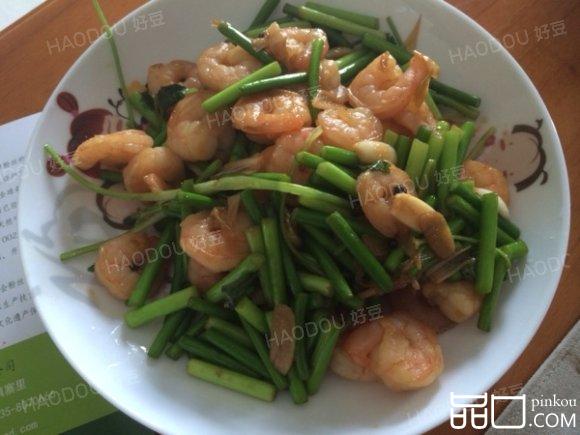 蒜薹炒虾仁