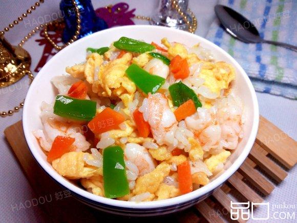 虾仁鸡蛋饭