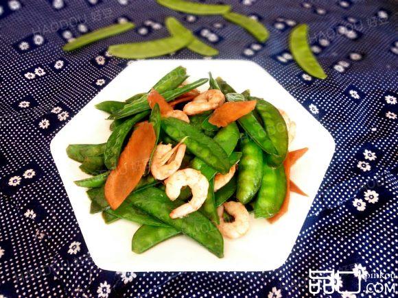 荷兰豆炒虾仁