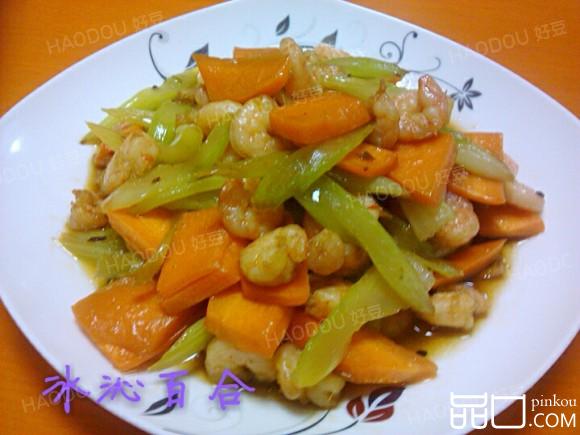 虾仁炒西芹