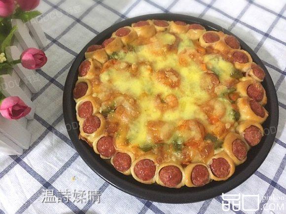 香肠卷心披萨