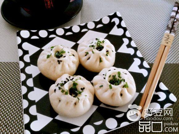 白菜虾蓉生煎包