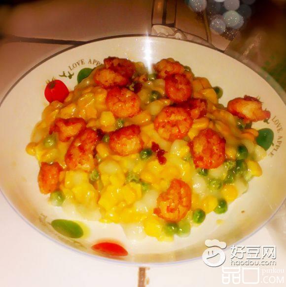 虾仁炒玉米