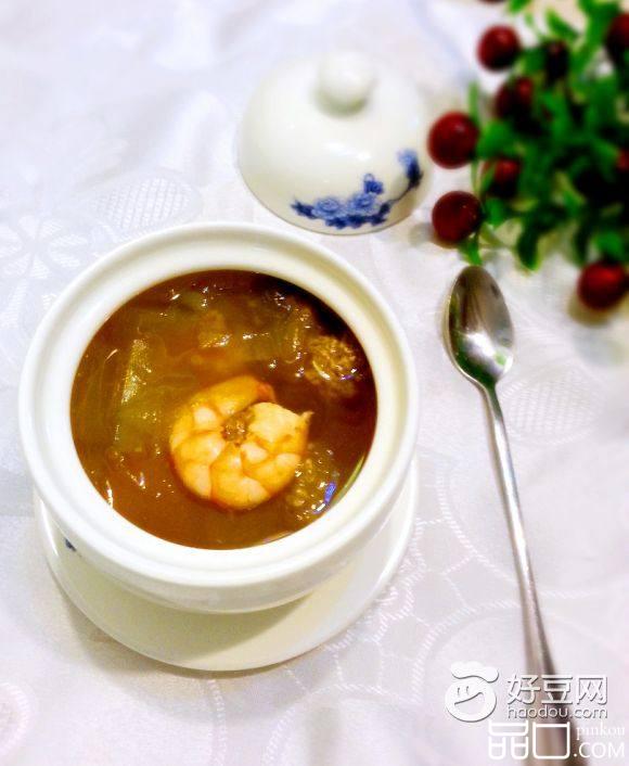 冬瓜虾仁肉丸汤