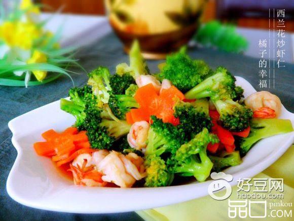 西兰花炒虾仁