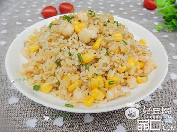 虾仁玉米炒饭