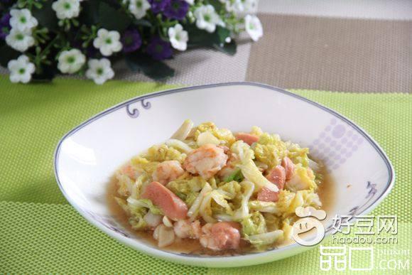 虾仁火腿菜心