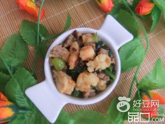 虾仁炒肉沫