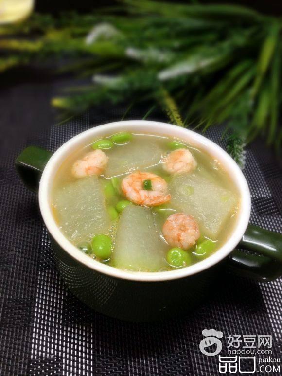 冬瓜虾仁毛豆汤