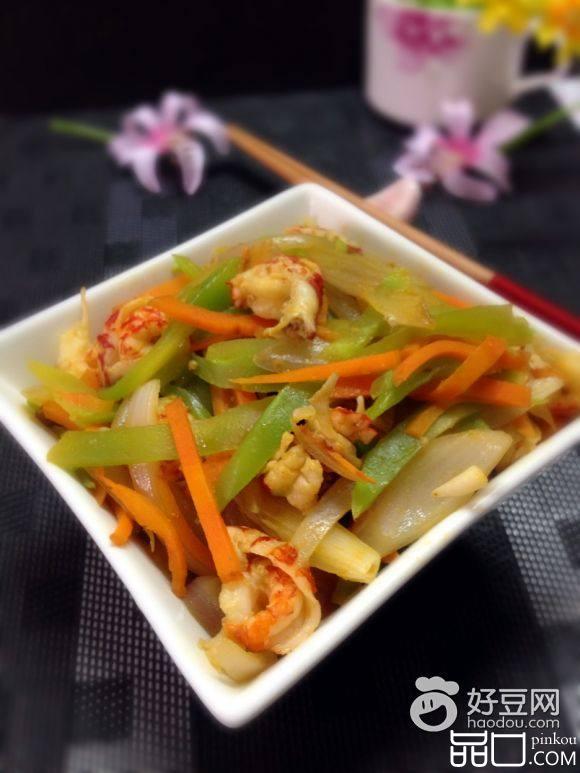 小龙虾仁炒时蔬