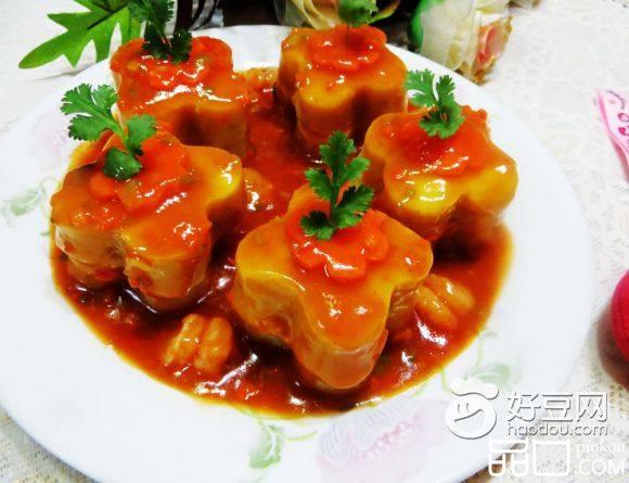 番茄虾仁奶香土豆泥