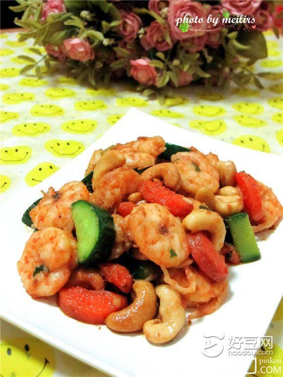 彩蔬腰果虾仁
