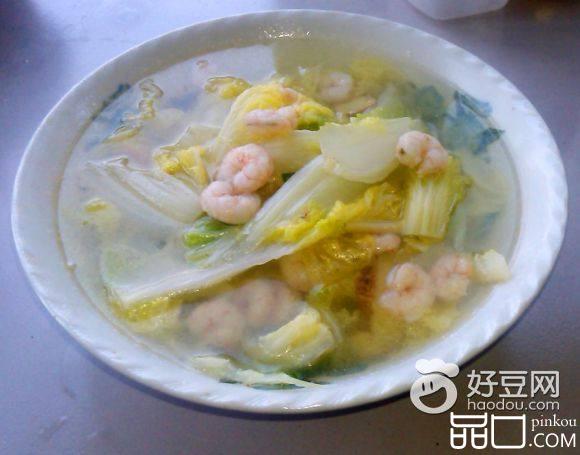虾仁娃娃菜汤