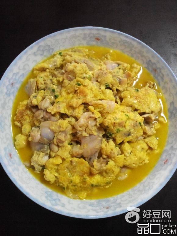 文蛤肉炒鸡蛋