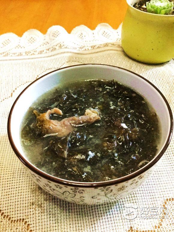 咸蛋紫菜汤