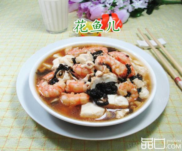 紫菜虾仁豆腐