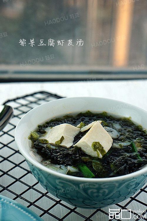 紫菜虾皮豆腐汤