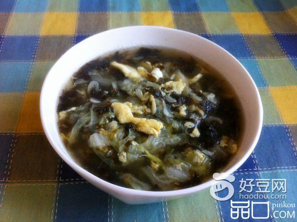 白菜紫菜鸡蛋汤