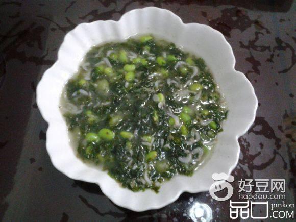 毛豆紫菜虾米汤