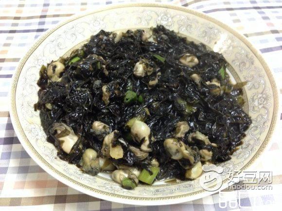 海蛎炒紫菜