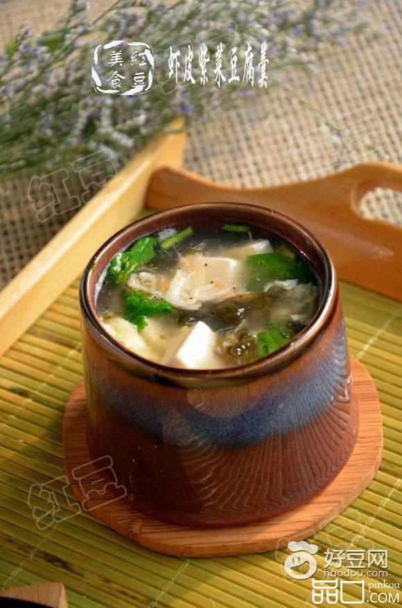 虾皮紫菜豆腐羹