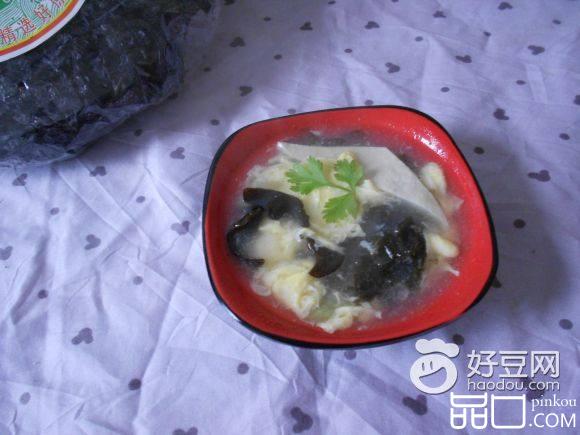 木耳紫菜豆腐汤