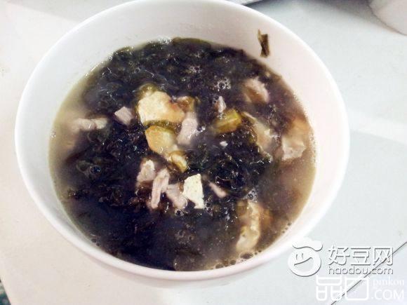 紫菜肉丝鸡蛋汤