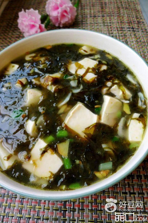 虾皮豆腐紫菜汤