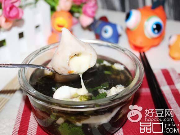 芝士丸紫菜汤