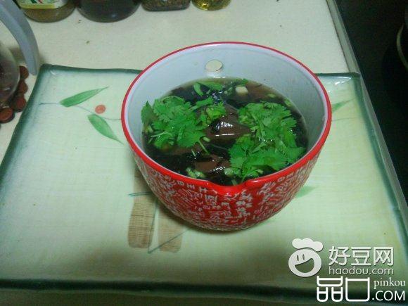 酸辣猪红紫菜汤
