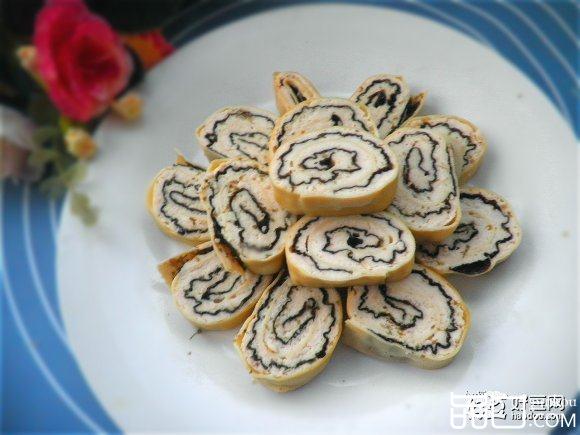 豆腐皮鸡肉紫菜卷