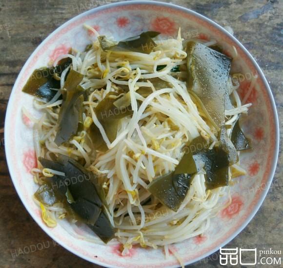 海带炒豆芽
