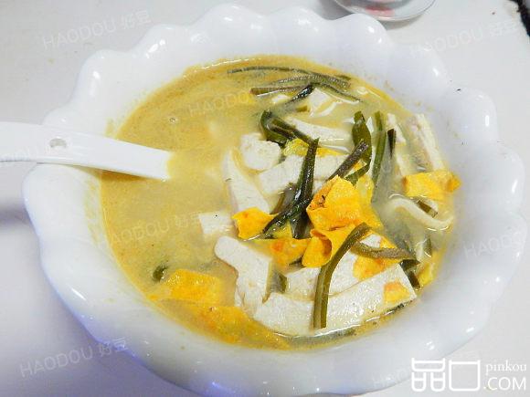 海带豆腐豆皮汤
